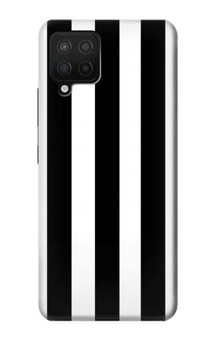 S2297 Black and White Vertical Stripes Case For Samsung Galaxy A12