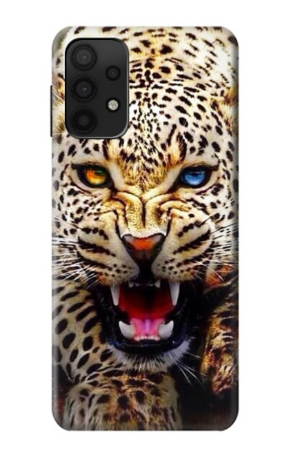 S1932 Blue Eyed Leopard Case For Samsung Galaxy A32 5G