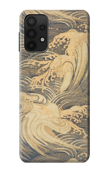 S2680 Japan Art Obi With Stylized Waves Case For Samsung Galaxy A32 5G
