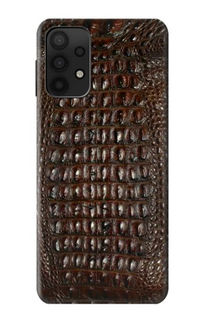 S2850 Brown Skin Alligator Graphic Printed Case For Samsung Galaxy A32 5G