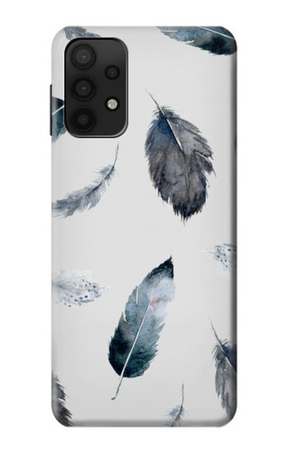 S3085 Feather Paint Pattern Case For Samsung Galaxy A32 5G
