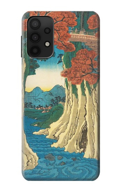 S3348 Utagawa Hiroshige The Monkey Bridge Case For Samsung Galaxy A32 5G