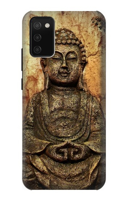 S0344 Buddha Rock Carving Case For Samsung Galaxy A02s, Galaxy M02s