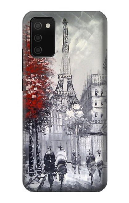 S1295 Eiffel Painting of Paris Case For Samsung Galaxy A02s, Galaxy M02s