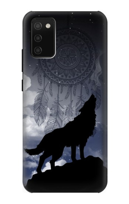 S3011 Dream Catcher Wolf Howling Case For Samsung Galaxy A02s, Galaxy M02s