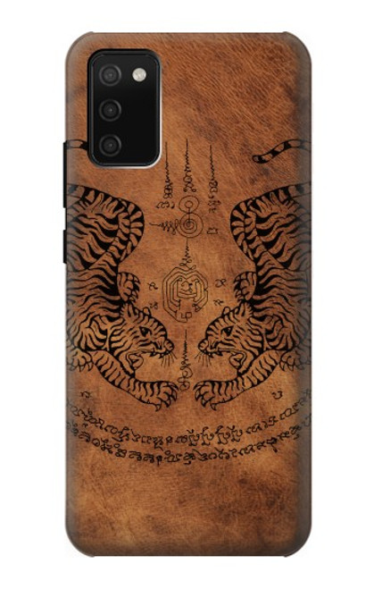 S3209 Sak Yant Twin Tiger Case For Samsung Galaxy A02s, Galaxy M02s