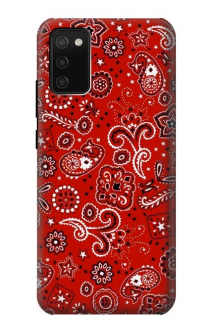 S3354 Red Classic Bandana Case For Samsung Galaxy A02s, Galaxy M02s
