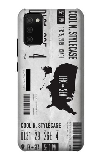 S3615 Airline Boarding Pass Art Case For Samsung Galaxy A02s, Galaxy M02s