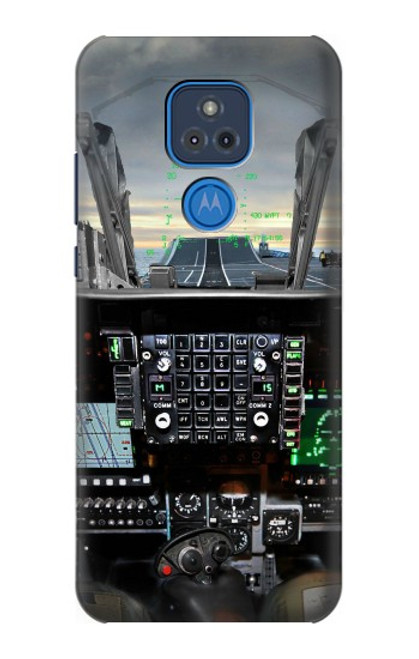 S2435 Fighter Jet Aircraft Cockpit Case For Motorola Moto G Play (2021)