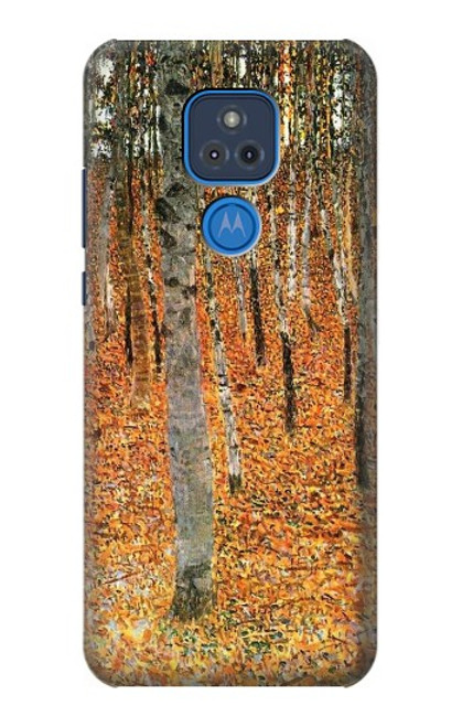 S3380 Gustav Klimt Birch Forest Case For Motorola Moto G Play (2021)