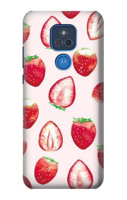 S3481 Strawberry Case For Motorola Moto G Play (2021)