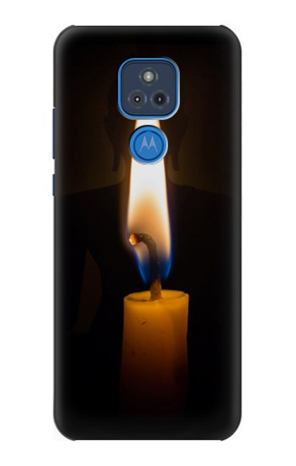 S3530 Buddha Candle Burning Case For Motorola Moto G Play (2021)