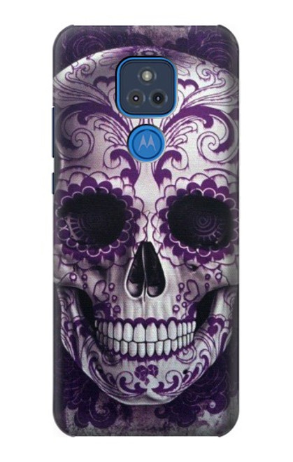 S3582 Purple Sugar Skull Case For Motorola Moto G Play (2021)