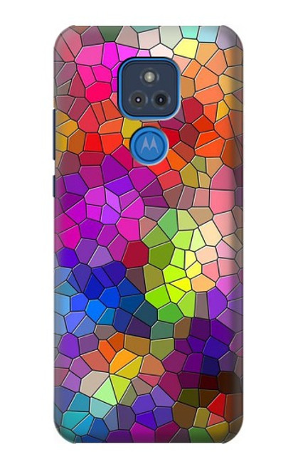 S3677 Colorful Brick Mosaics Case For Motorola Moto G Play (2021)