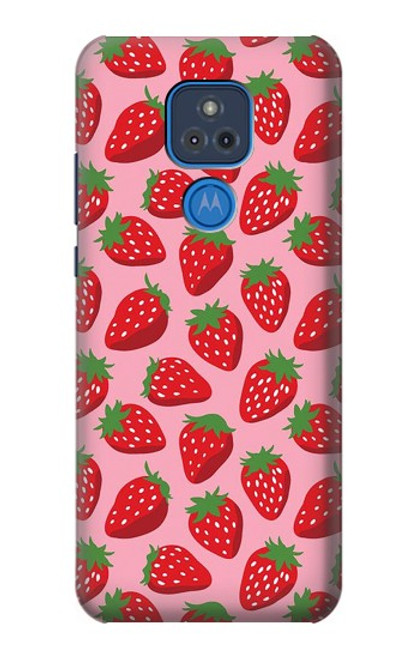 S3719 Strawberry Pattern Case For Motorola Moto G Play (2021)