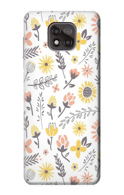 S2354 Pastel Flowers Pattern Case For Motorola Moto G Power (2021)
