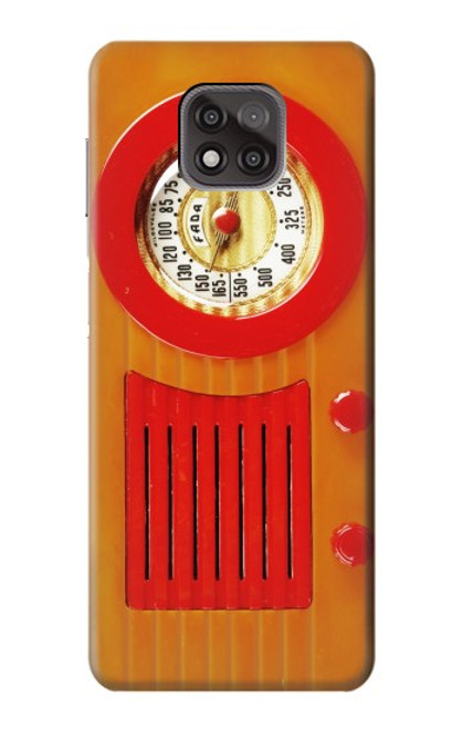 S2780 Vintage Orange Bakelite Radio Case For Motorola Moto G Power (2021)
