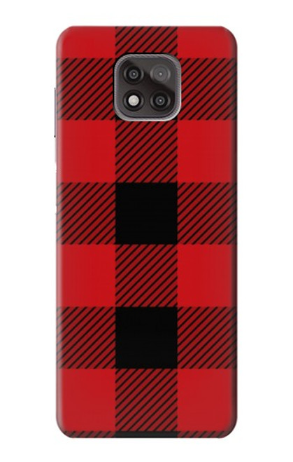 S2931 Red Buffalo Check Pattern Case For Motorola Moto G Power (2021)