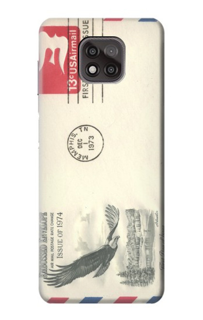 S3551 Vintage Airmail Envelope Art Case For Motorola Moto G Power (2021)