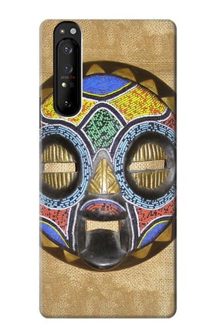 S0965 African Baluba Mask Case For Sony Xperia 1 III