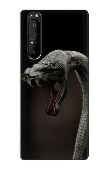 S1597 Black Mamba Snake Case For Sony Xperia 1 III