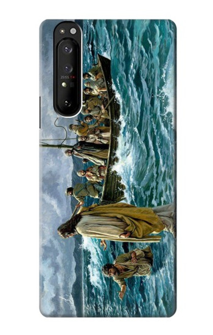 S1722 Jesus Walk on The Sea Case For Sony Xperia 1 III