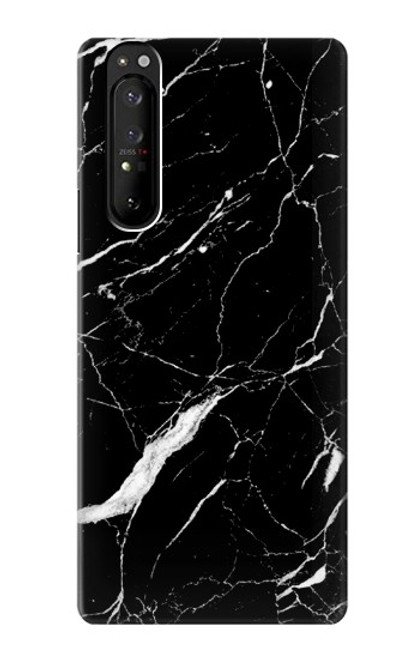 S2895 Black Marble Graphic Printed Case For Sony Xperia 1 III