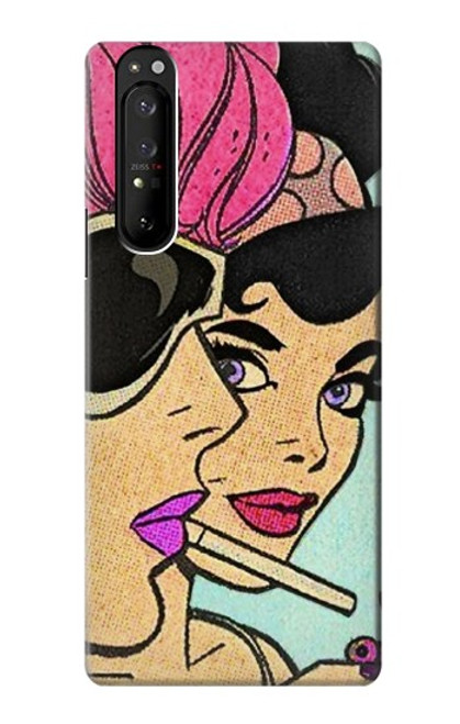 S3171 Girls Pop Art Case For Sony Xperia 1 III