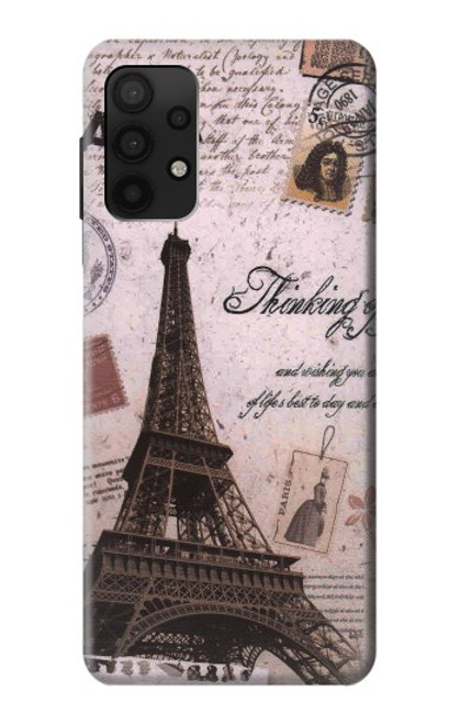 S2211 Paris Postcard Eiffel Tower Case For Samsung Galaxy A32 4G