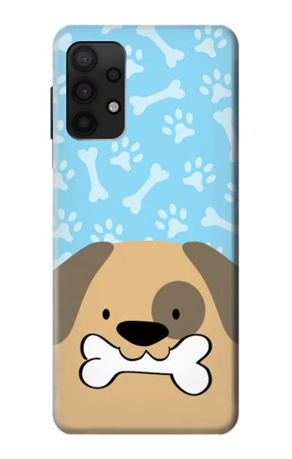 S2669 Cute Dog Paws Bones Cartoon Case For Samsung Galaxy A32 4G