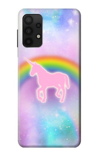 S3070 Rainbow Unicorn Pastel Sky Case For Samsung Galaxy A32 4G