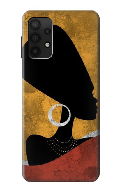 S3453 African Queen Nefertiti Silhouette Case For Samsung Galaxy A32 4G