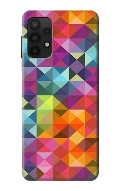 S3477 Abstract Diamond Pattern Case For Samsung Galaxy A32 4G