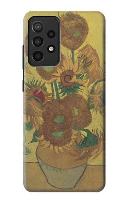 S0214 Van Gogh Vase Fifteen Sunflowers Case For Samsung Galaxy A52, Galaxy A52 5G