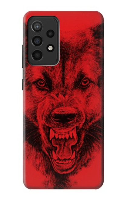 S1090 Red Wolf Case For Samsung Galaxy A52, Galaxy A52 5G