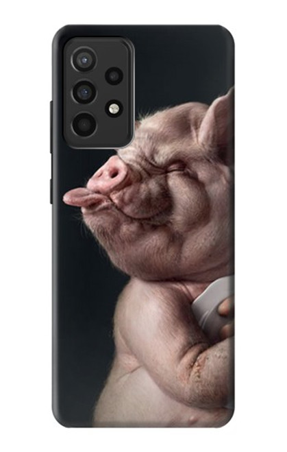 S1273 Crazy Pig Case For Samsung Galaxy A52, Galaxy A52 5G