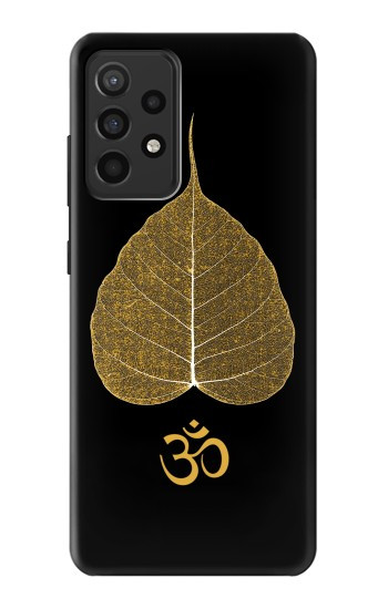 S2331 Gold Leaf Buddhist Om Symbol Case For Samsung Galaxy A52, Galaxy A52 5G