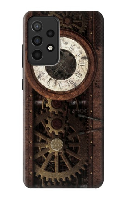 S3221 Steampunk Clock Gears Case For Samsung Galaxy A52, Galaxy A52 5G