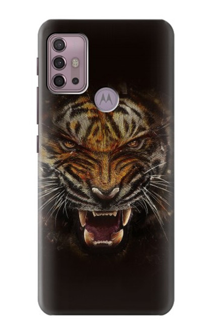 S0575 Tiger Face Case For Motorola Moto G30, G20, G10