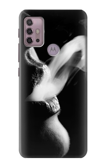 S0917 Sexy Lip Girl Smoking Case For Motorola Moto G30, G20, G10