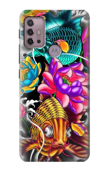S1630 Fish Japanese Oriental Tattoo Case For Motorola Moto G30, G20, G10