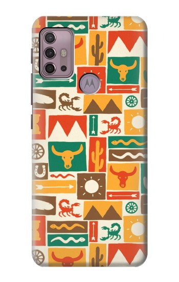 S1873 Western Pattern Case For Motorola Moto G30, G20, G10