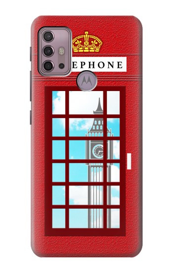 S2059 England British Telephone Box Minimalist Case For Motorola Moto G30, G20, G10