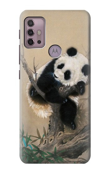 S2210 Panda Fluffy Art Painting Case For Motorola Moto G30, G20, G10