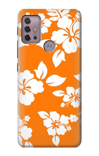 S2245 Hawaiian Hibiscus Orange Pattern Case For Motorola Moto G30, G20, G10