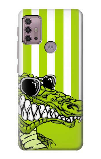S2323 Funny Green Alligator Crocodile Case For Motorola Moto G30, G20, G10