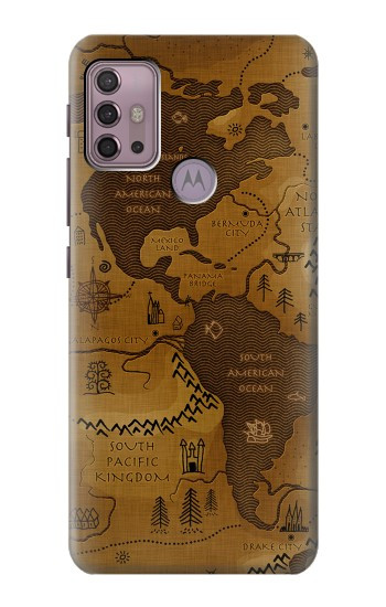 S2861 Antique World Map Case For Motorola Moto G30, G20, G10