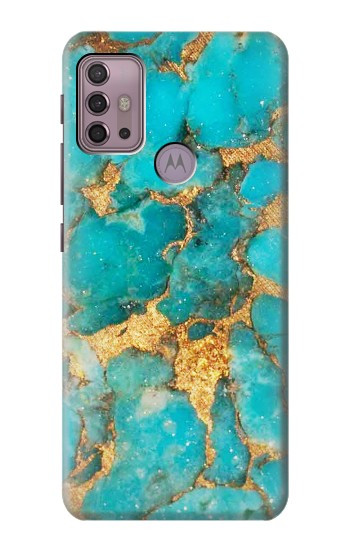 S2906 Aqua Turquoise Stone Case For Motorola Moto G30, G20, G10