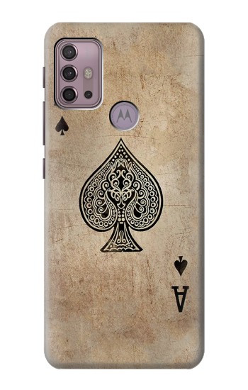 S2928 Vintage Spades Ace Card Case For Motorola Moto G30, G20, G10