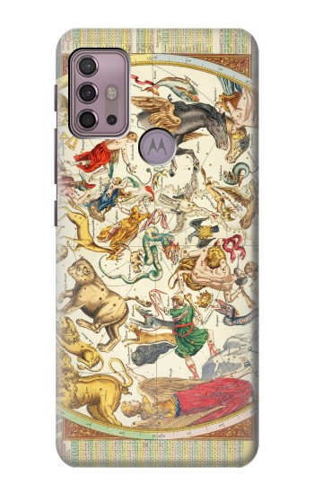 S3145 Antique Constellation Star Sky Map Case For Motorola Moto G30, G20, G10